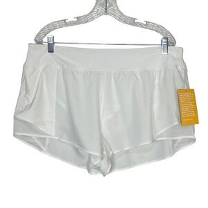 Avia 2.5" Shorty Shorts Womens XL White New Athletic Moisture-Wicking